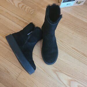 Genuine suede and fur winter boots Size 7 - 7.5